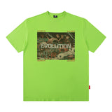 Men's T Shirt Printed Short-Sleeved T-shirt Men's and Women's Retro Distressed