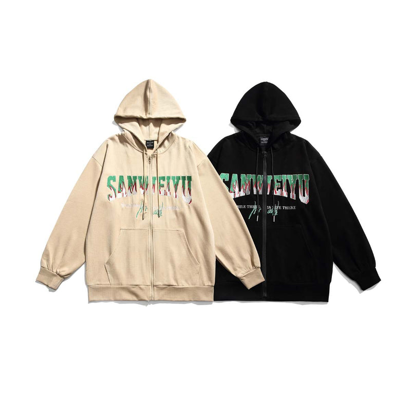 Unisex Jacket Fall Letter Pullover Embroidered Sweater Women's Clothing