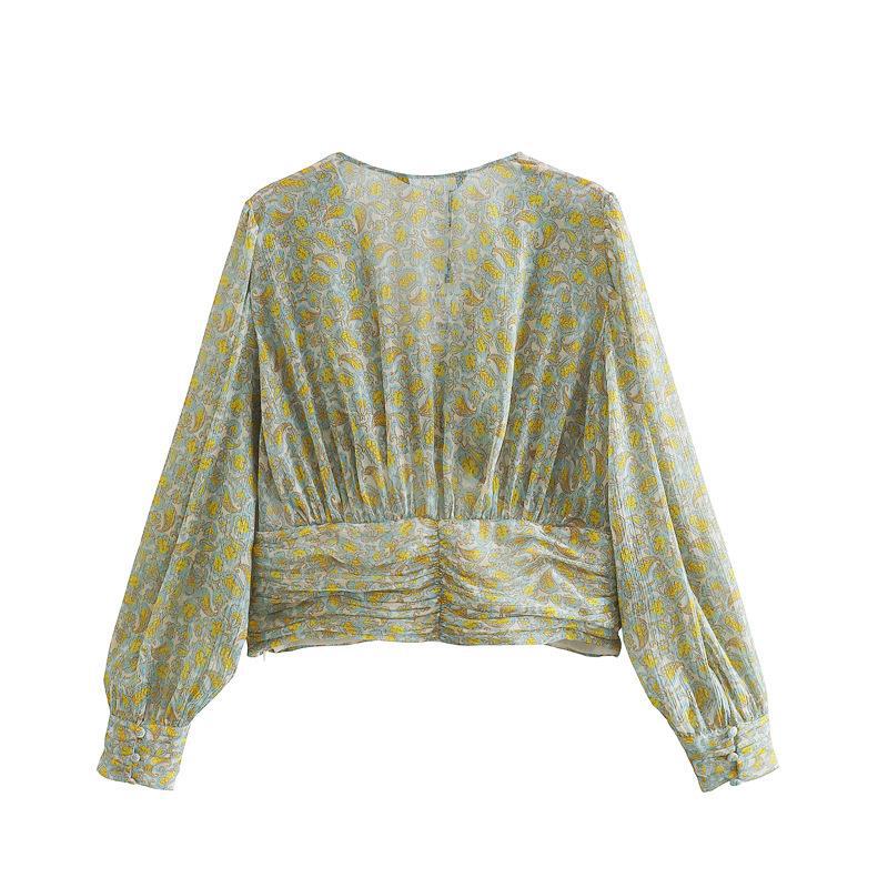 Women T-shirt Fall Women's Clothing Printed Shirt Long Sleeve