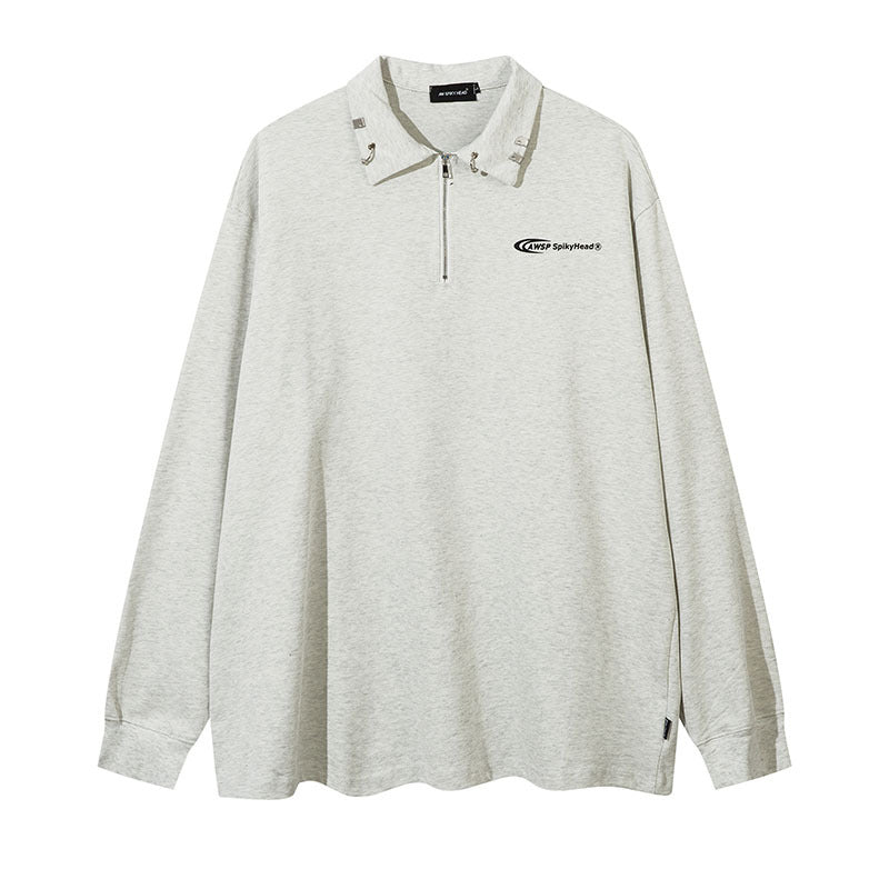 Unisex Vintage Hoodie Long Sleeve T-Shirt Men's and Women's Top