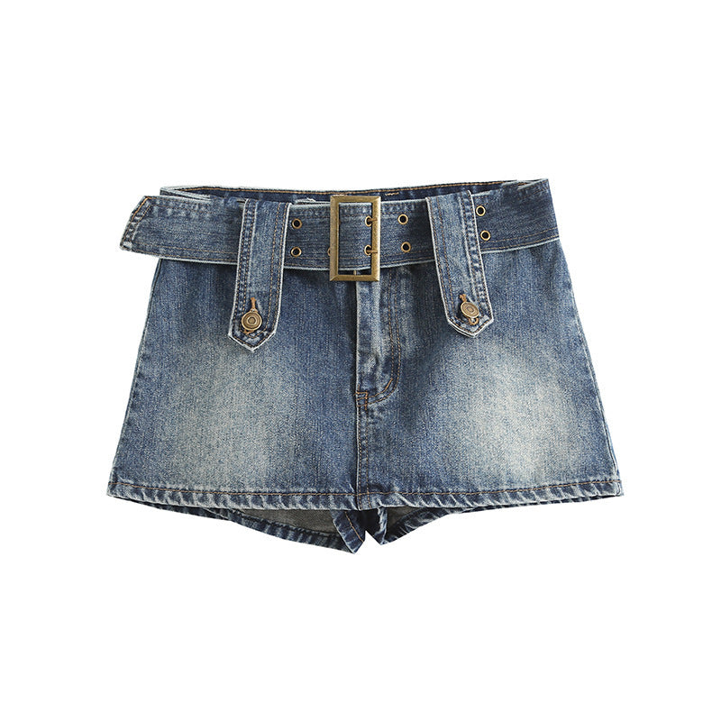 Women Skirt Denim Women's Summer Hip-Wrapped Short Skirt