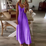 Jungle Print Maxi Dress V-neck Sexy Long Dress Loose plus Size