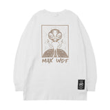 Men Long Sleeve Shirt Printed Long Sleeve T-shirt Men's and Women's Ins Loose Sweater Top