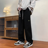 Men Sweatpants Retro Casual Pants Men's All-Match Cotton Mop Pants