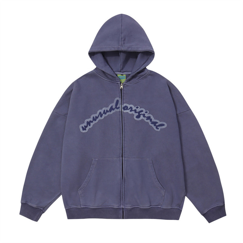 Men Hoodie Cardigan Sweater Men Loose Casual Hooded Coat