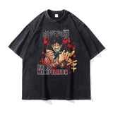CHOSO T-shirts Hip Hop Vintage Washed Anime