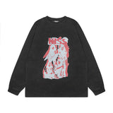 Men Long Sleeve Shirt Long Sleeve Couple T-shirt Men and Women Hiphop Hip Hop Loose All-Match