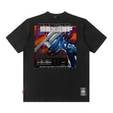 Men T Shirt Printed Short-Sleeved T-shirt Men and Women Loose