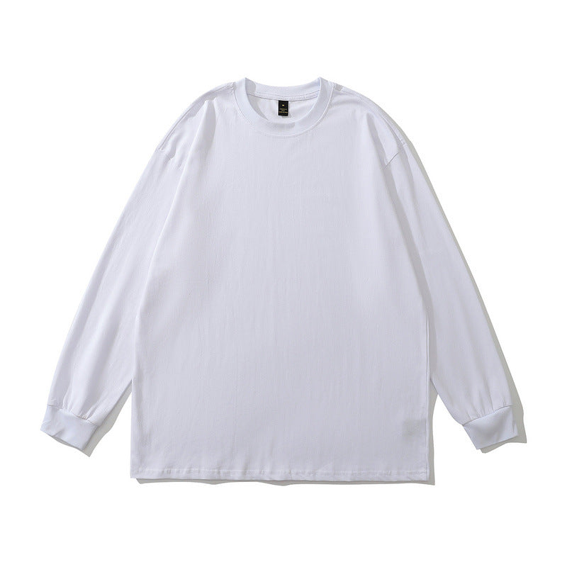 Men Long Sleeve Shirt Spring and Autumn Long Sleeve T-shirt Bottoming Shirt round Neck Pullover Top