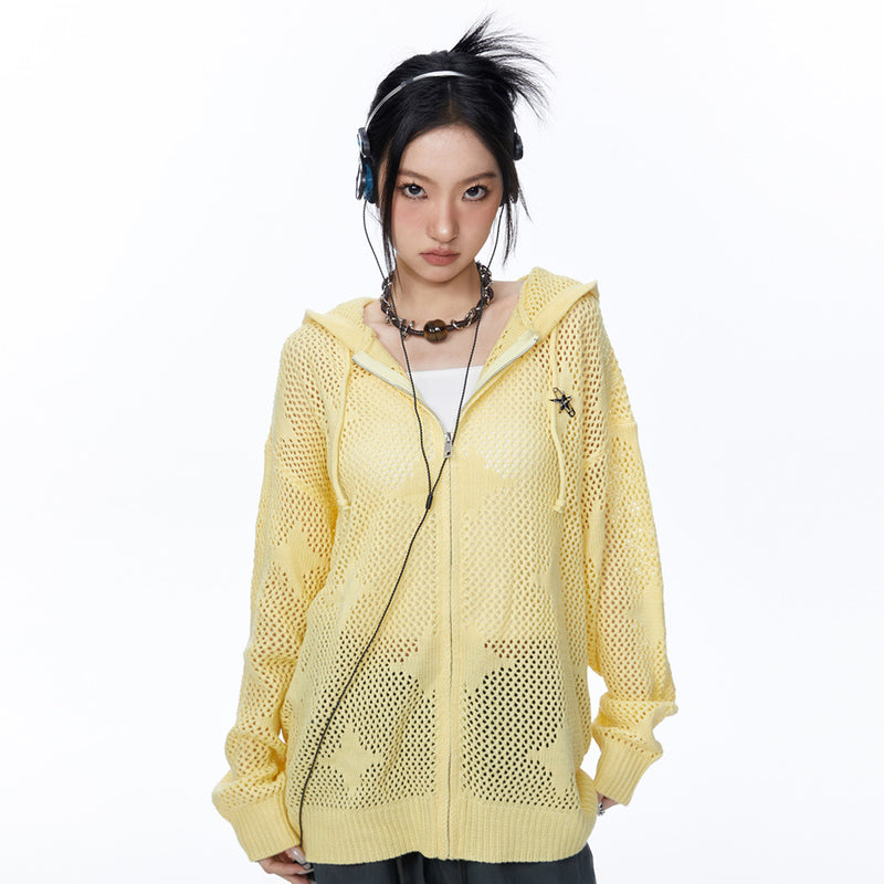 Women Sweater Cardigan Street Tide Brand Women Solid Color Loose Spring and Autumn Coat