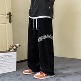 Men Sweatpants Corduroy Pants Men Loose Drooping