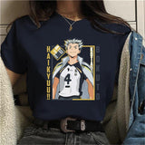 Anime Kotaro Bokuto Graphic Print T-Shirts Women