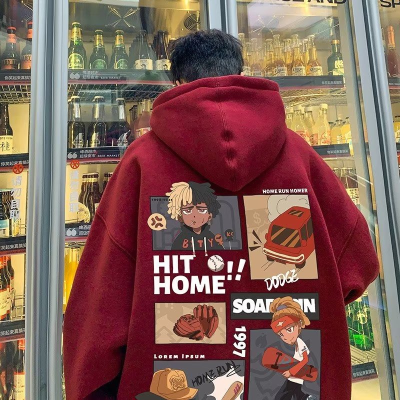 Men Hoodie Hooded Sweater Men's Autumn Fashion Brand High Street Coat