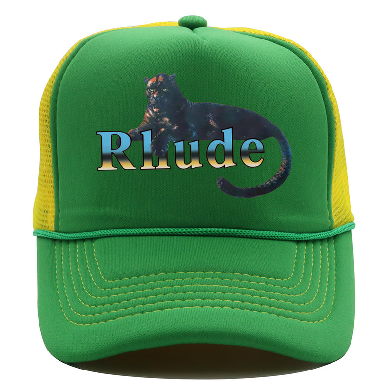 Rhude Hat Mesh Cap Animal Print Mesh Baseball Cap