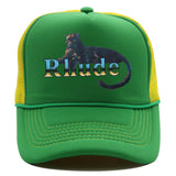 Rhude Hat Mesh Cap Animal Print Mesh Baseball Cap