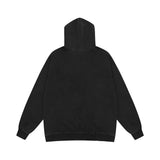 Men Hoodie XINGX Letter Print Sweatshirt Men's Hip Hop Rock Wash Pullover Hoodie