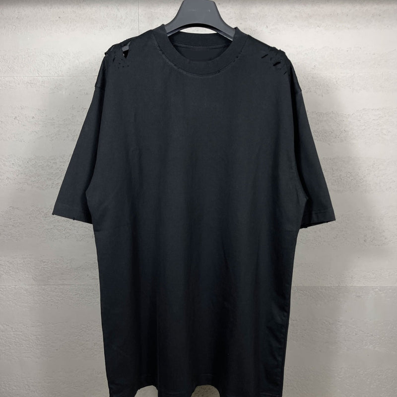 Men T-shirts LOGO washed and worn old T-shirts short sleeves loose and casual