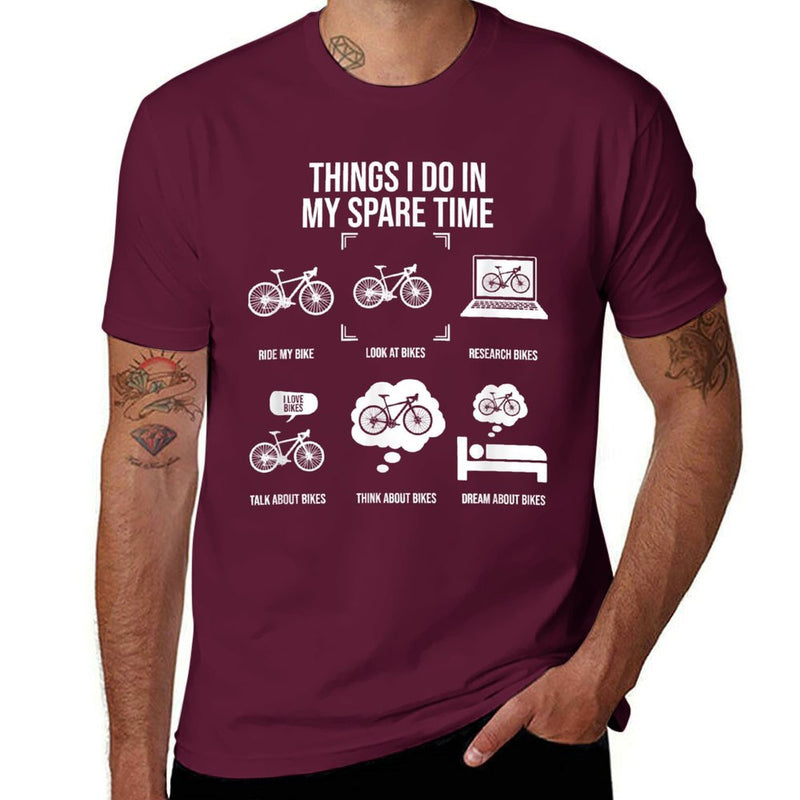 Things I Do In My Spare Time, Bicycle Cycling Lover T-Shirt