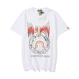 Bathing Ape T Shirt Summer Leisure Pullover Loose Cartoon Printed Short-Sleeved T-shirt for Women