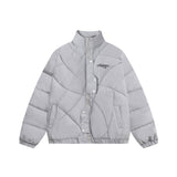 Men Cotton Mixed Jacket Coat Irregular Men Winter Embroidery Loose Cotton Jacket Coat