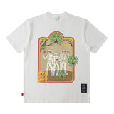 Men's T Shirt Printed Short-Sleeved T-shirt Men's and Women's Loose Style Ins Fashion Brand Loose