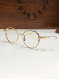 CHH Chrome Hearts Glasses Ultra Light Retro Literary Flat Mirror Myopia Glasses Frame