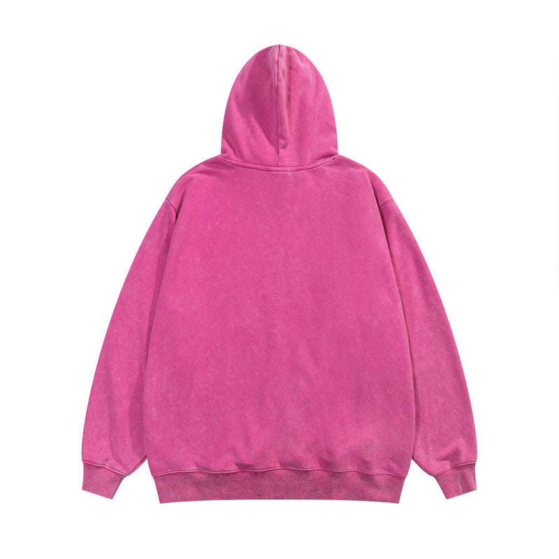 Men Hoodie Hooded Sweater Pullover Men's Washed and Worn Hoodie Spring and Autumn