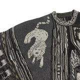Kapital Sweater Vintage Hida Hehong Contrast Color Retro Ethnic Style Portrait Knitting Crew Neck Pullover Sweater