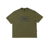 Men T Shirt Japanese-Style Retro T-shirt Men's and Women's Short Sleeve Letter Print Loose