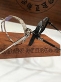 CHH Chrome Hearts Glasses Ultra Light Retro Literary Flat Mirror Myopia Glasses Frame