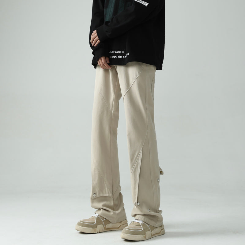Men Sweatpants Overalls Men's Spring and Autumn Loose Straight