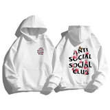 ANTI letter trendy women's cotton hoodie oversized