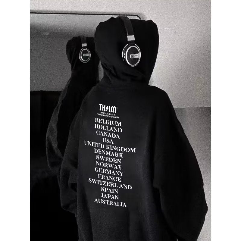 Men Hoodie Hooded Sweater Men's Autumn Loose Casual