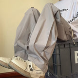 Men Sweatpants Tactical Pants Men's Summer Retro Loose Wide Leg Leisure