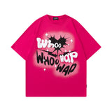 Men T Shirt Sweet Cool Heart Graffiti Printed Casual Short-Sleeved T-shirt Men and Women Couple