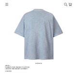 American vintage street T-shirt pure cotton men's and women's summer loose