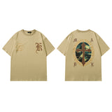 Men's T Shirt Short-Sleeved T-shirt Men's and Women's Spring and Summer Loose Vintage