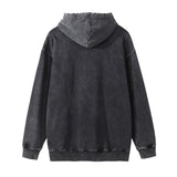 Men Hoodie Printed Hood Sweater Men's Ins Loose Washed-out Distressed Hoodie