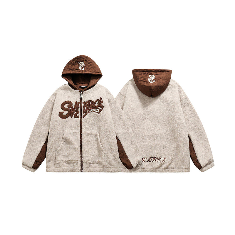 Unisex Jacket Winter Lamb Wool Cotton-Padded Jacket