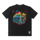 Men T Shirt Short Sleeve T-shirt Male and Female Trendy Brand Printed Loose Hip Hop