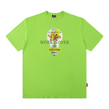 Men T Shirt Retro Portrait Short Sleeve T-shirt Men and Women Loose