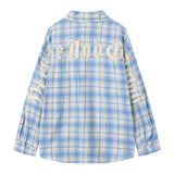 Men Long Sleeve T Shirt Men's Loose Spring and Autumn Embroidered Letter Lapel Shirt Coat