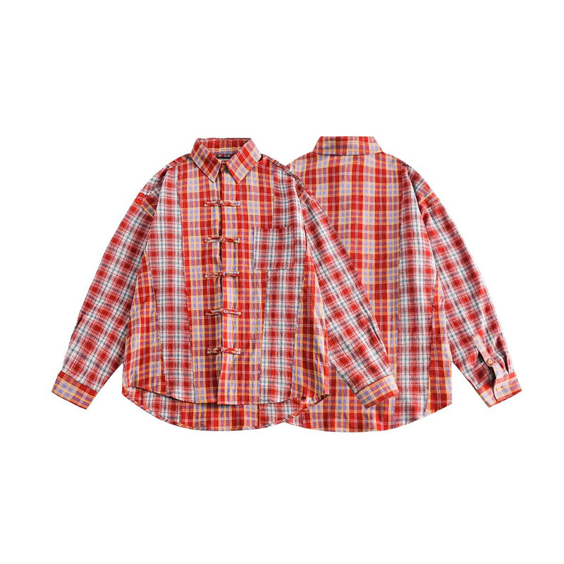 Unisex Jacket Autumn New Stitching Plate Shirt
