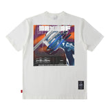 Men T Shirt T-shirt Men and Women Vintage Print Short Sleeves Loose Couple