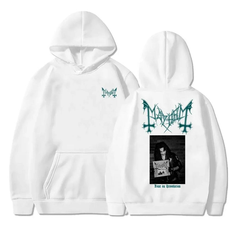 Men's Clothing Pullover Hoodies Mayhem Black Metal