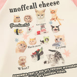 Men Hoodie Animal Cat Printing Sweater Coat Loose Casual Zipper Cardigan Hooded