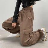Palazzo Pants Sweatpants Women Loose Casual Retro Sports Wide-Leg Pants