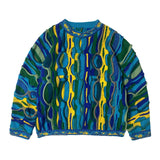 Kapital Sweater Pingtian Hehong Style Japanese Loose Pop Contrast Color Knitted Retro Crew Neck Sweater