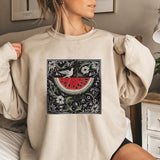 2024Vintage Watermelon Sweatshirt Aesthetic Boho Shirt