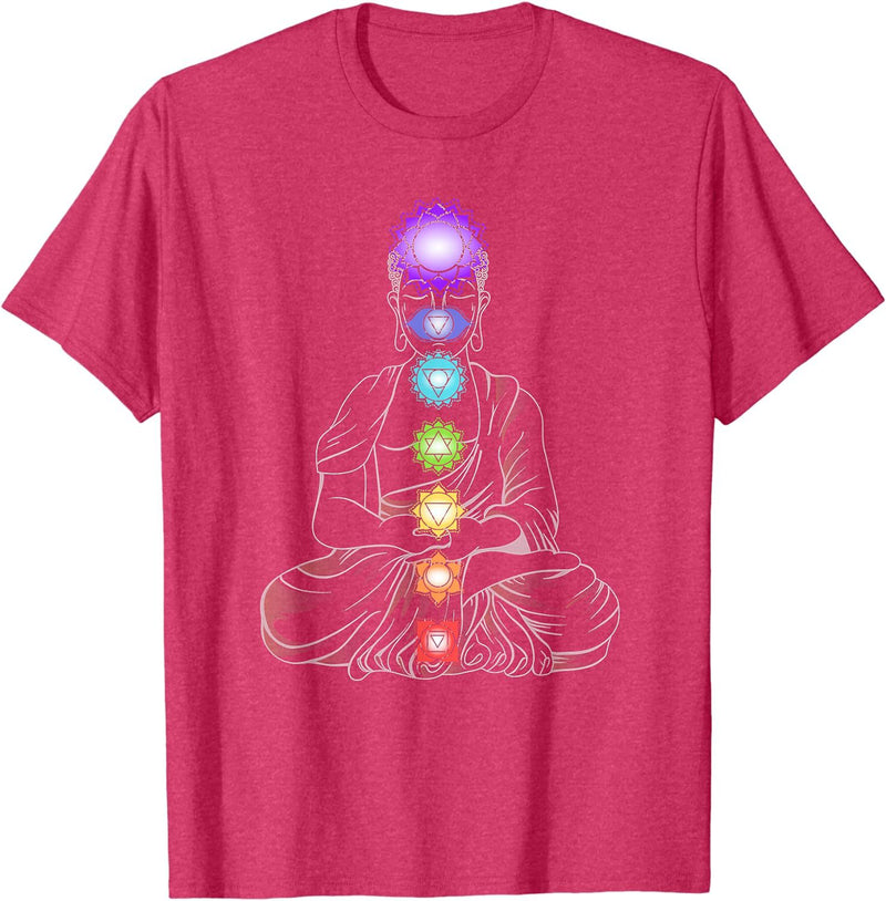 New Yoga Meditation Spiritual Body Energy Chakra T-Shirt